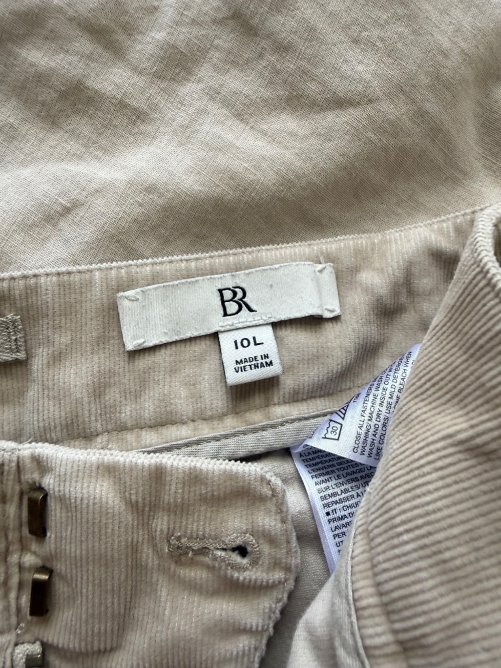 TALL SIZE- Corduroy barrel pants - Picture 2 of 3